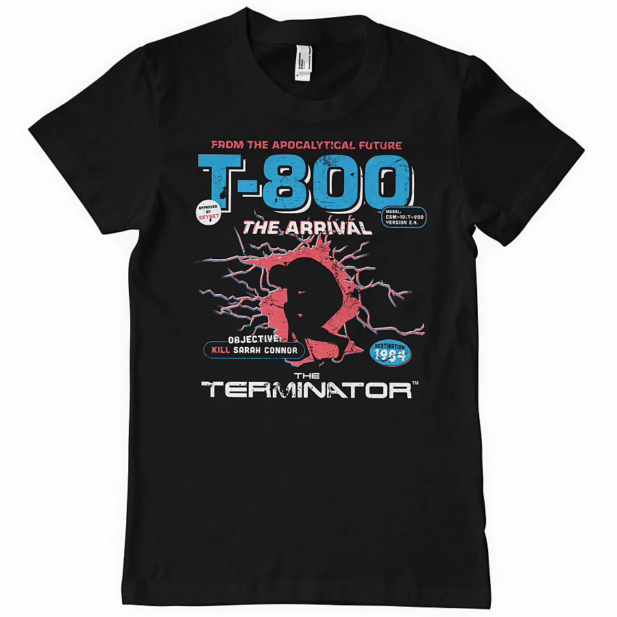 Terminator tričko, T-800 Arrival Black, pánské, velikost XXL