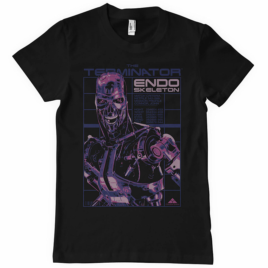 Terminator tričko, Endoskeleton Black, pánské, velikost M