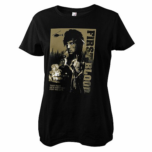 Rambo tričko, First Blood Girly Black, dámské, velikost L