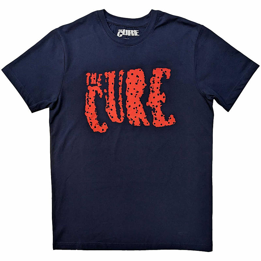 The Cure tričko, Logo Navy Blue, pánské, velikost XXL