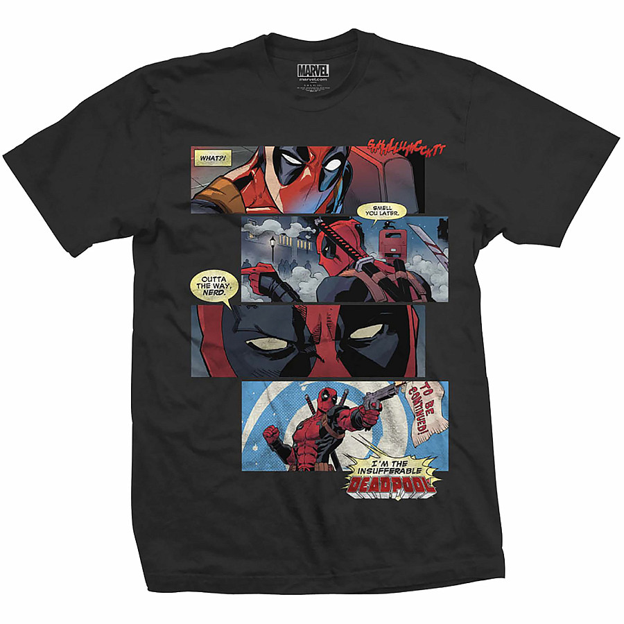 Deadpool tričko, Deadpool Strips, pánské, velikost XXL