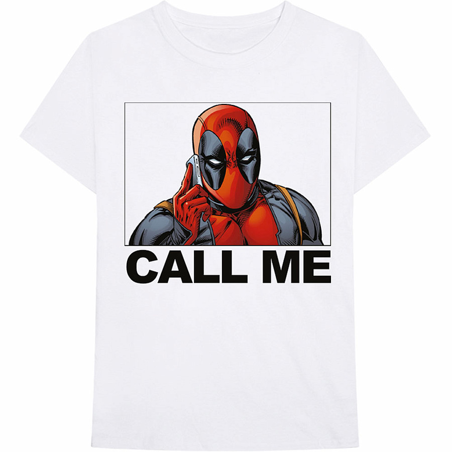 Deadpool tričko, Call Me, pánské, velikost XXL