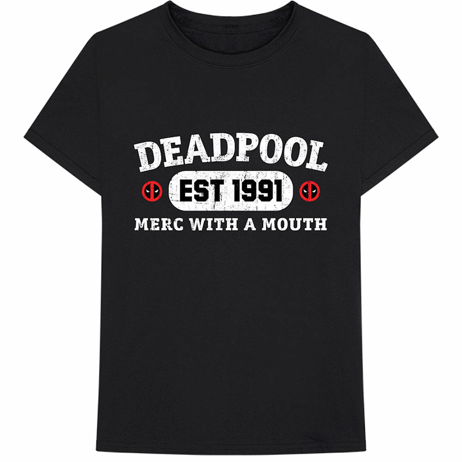 Deadpool tričko, Merc With A Mouth Black, pánské, velikost S