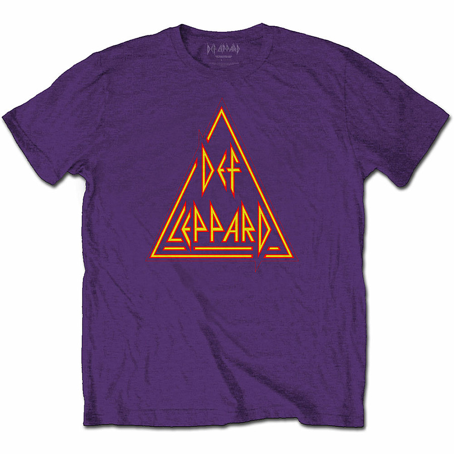 Def Leppard tričko, Classic Triangle Logo, pánské, velikost L
