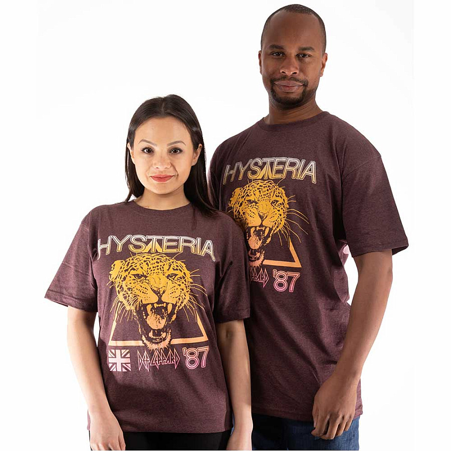Def Leppard tričko, Hysteria World Tour BP Brown, pánské, velikost XL