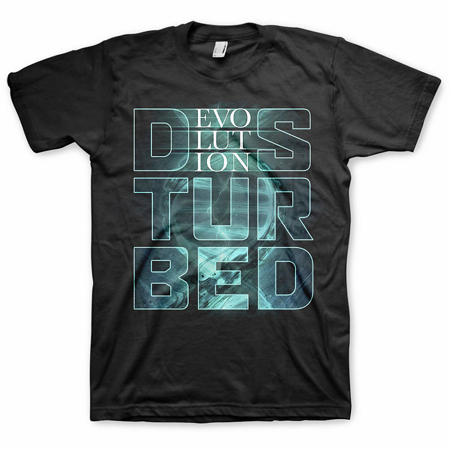Disturbed tričko, Evolution Black, pánské, velikost S