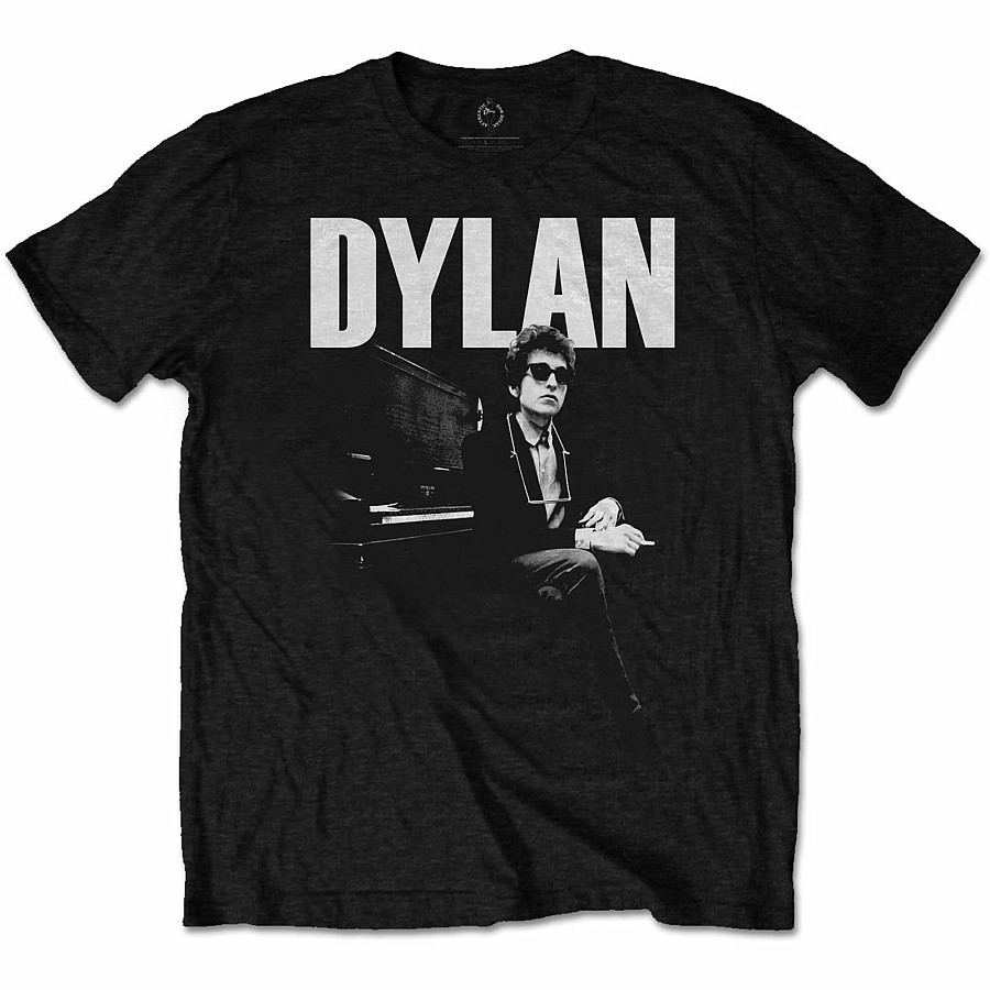 Bob Dylan tričko, At Piano, pánské, velikost L