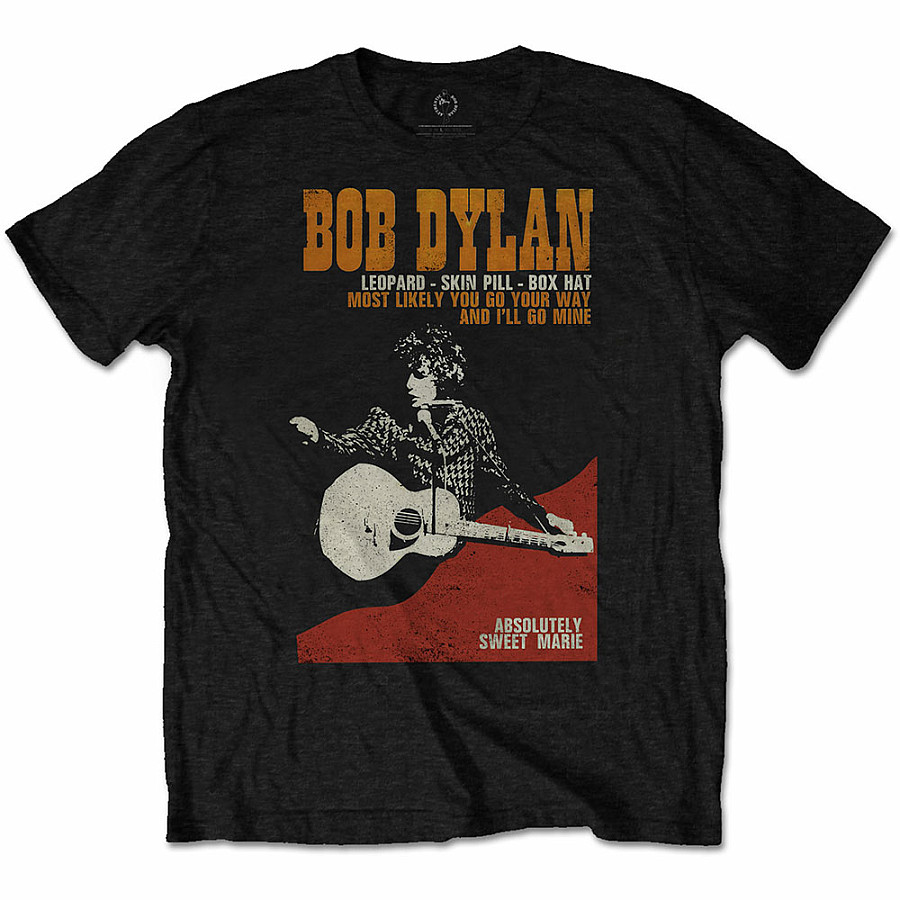 Bob Dylan tričko, Sweet Marie, pánské, velikost L