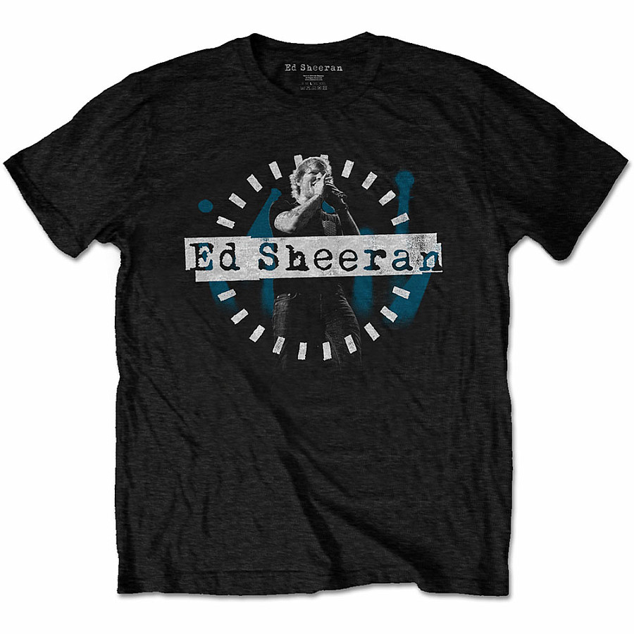 Ed Sheeran tričko, Dashed Stage Photo, pánské, velikost XL