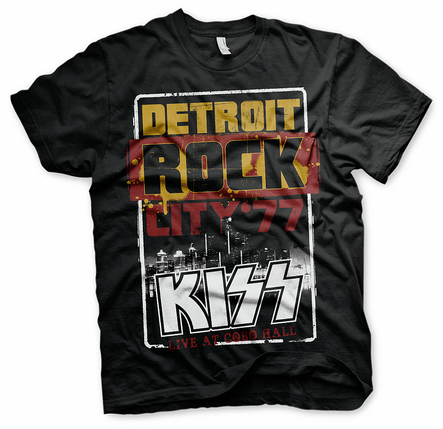 KISS tričko, Detroit Rock City Black, pánské, velikost XL