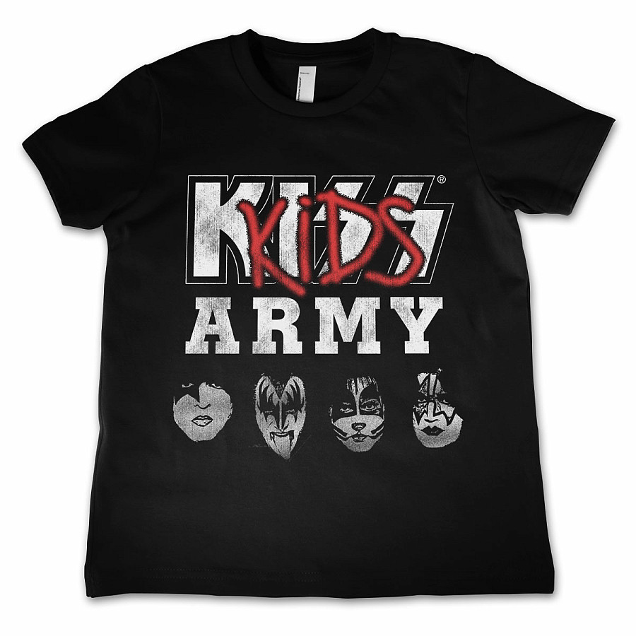 Kiss tričko, Kids Army, dětské, velikost XL velikost XL (12 let)