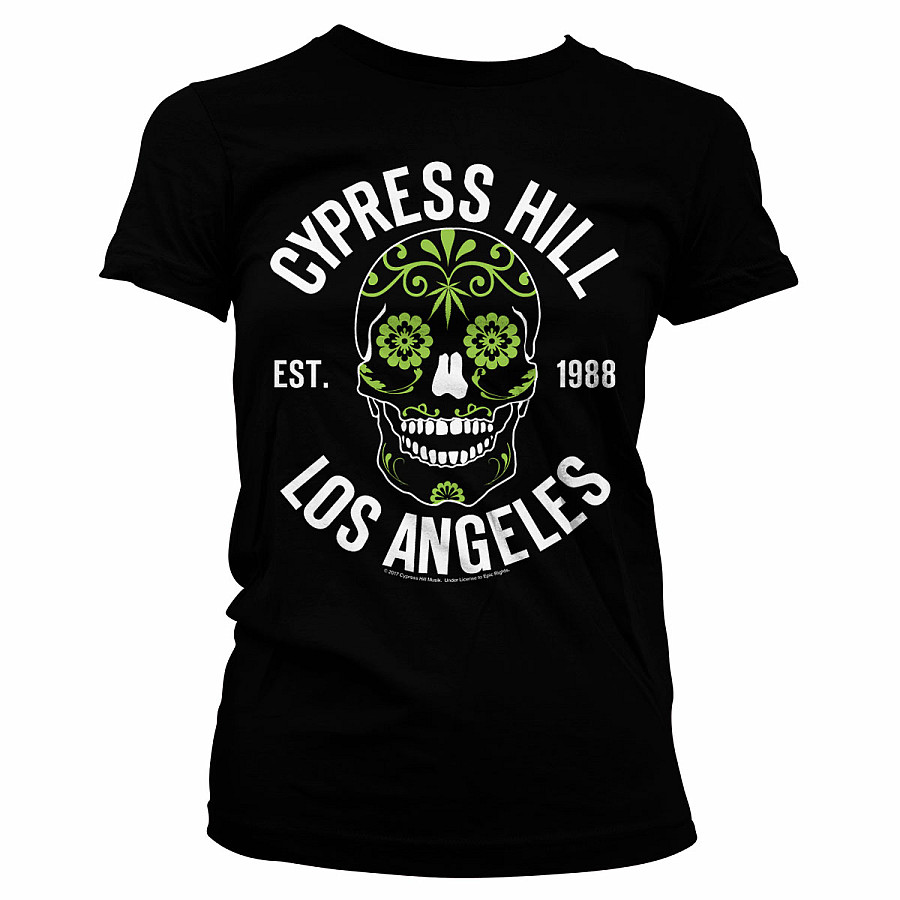 Cypress Hill tričko, Sugar Skull Girly, dámské, velikost M
