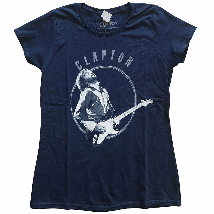 Eric Clapton tričko, Vintage Photo Girly Navy Blue, dámské, velikost XL