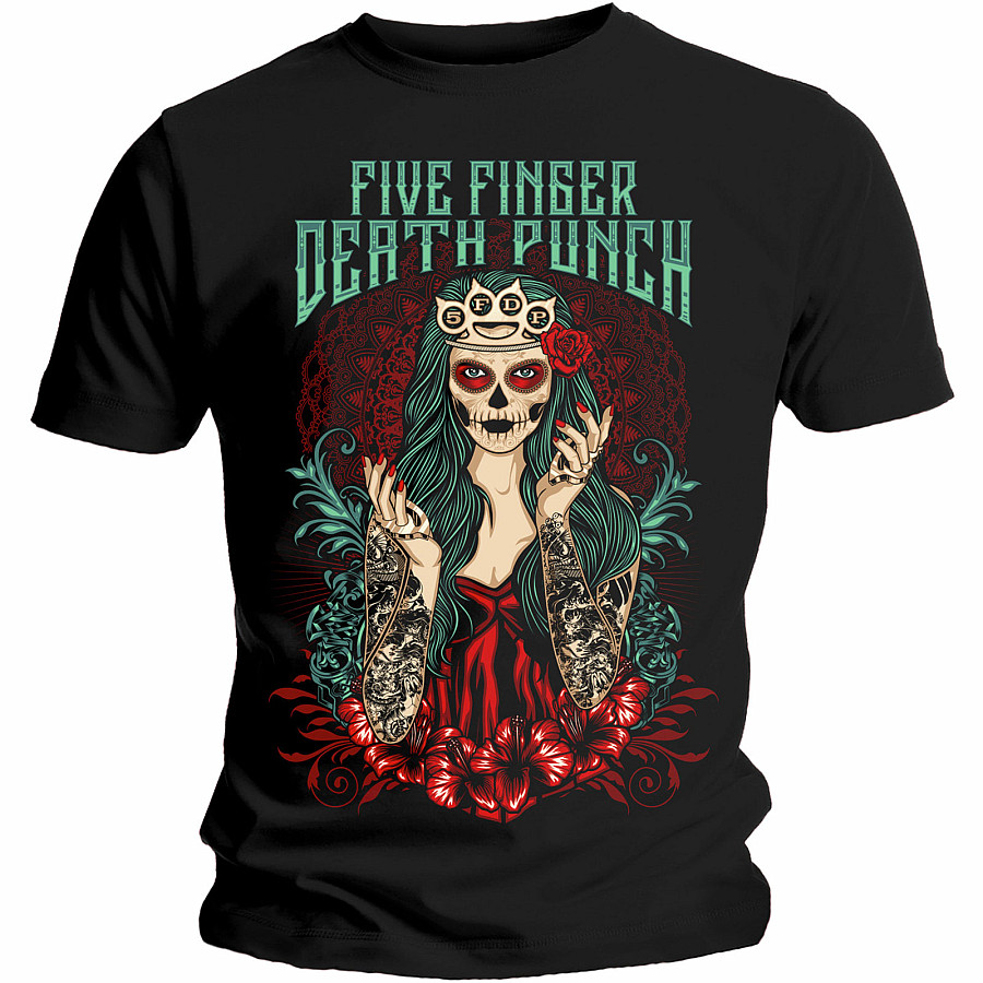 Five Finger Death Punch tričko, Lady Muerta, pánské, velikost XL