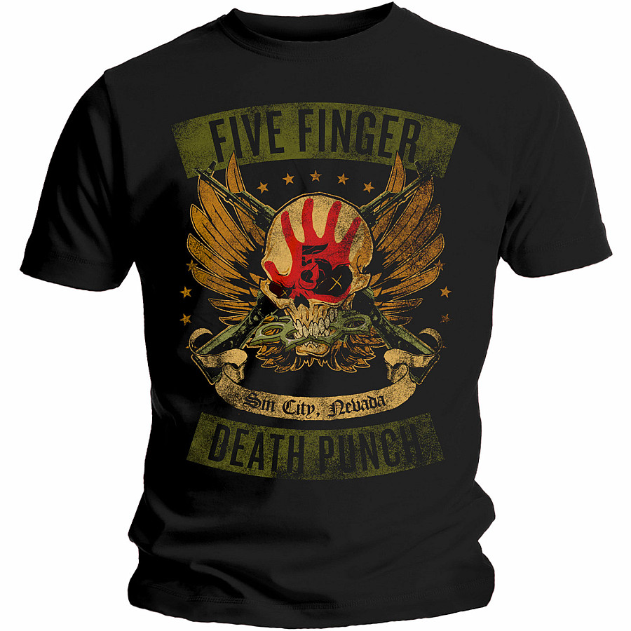 Five Finger Death Punch tričko, Locked &amp; Loaded, pánské, velikost XL