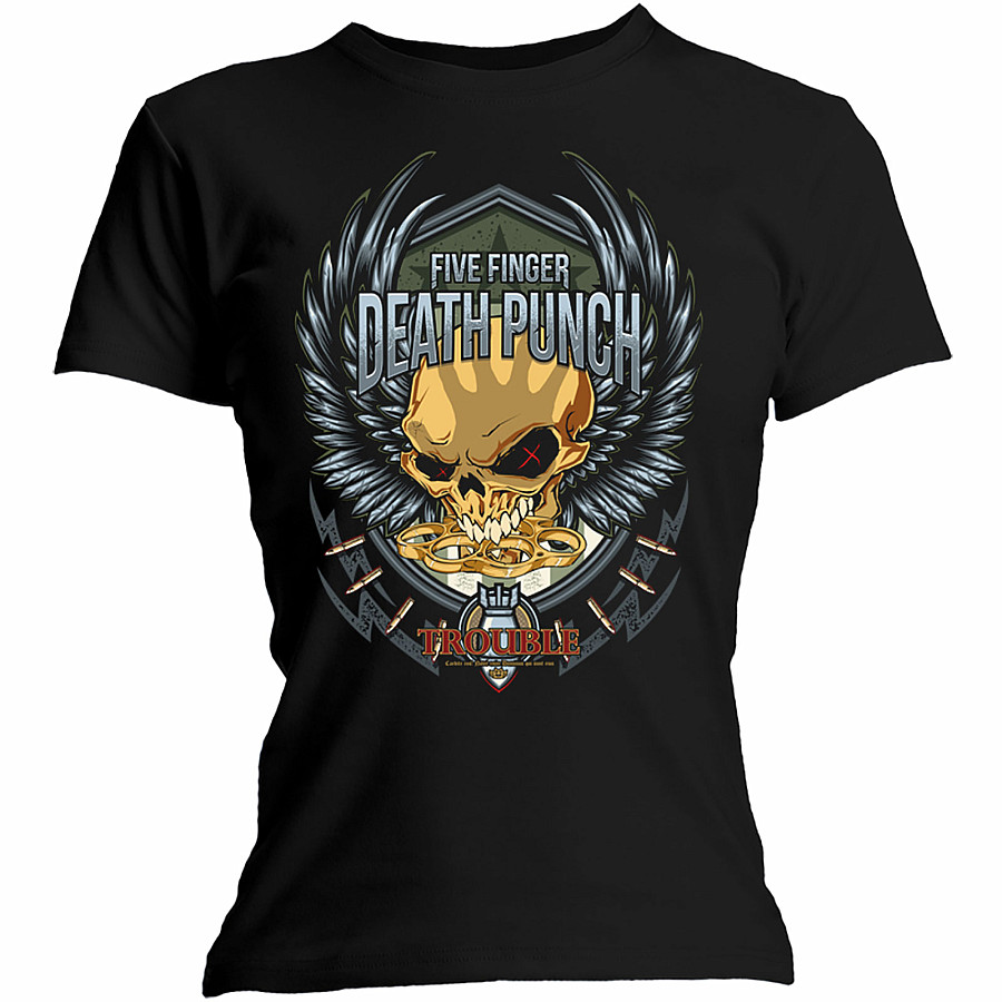 Five Finger Death Punch tričko, Trouble, dámské, velikost S