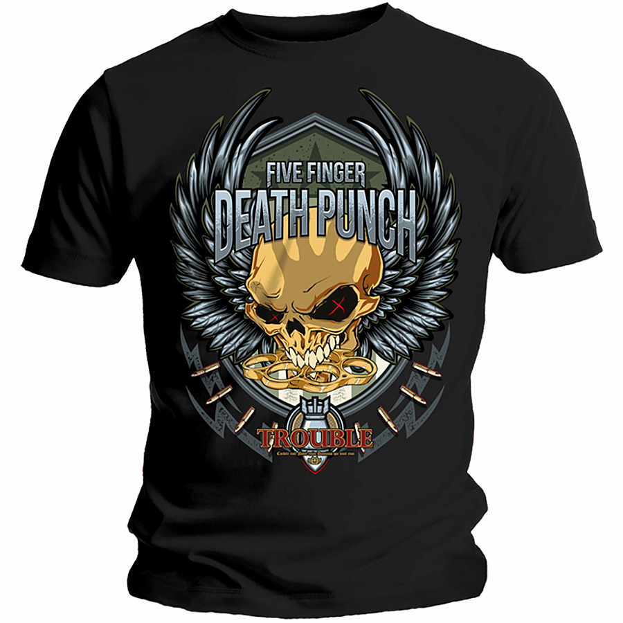 Five Finger Death Punch tričko, Trouble, pánské, velikost XXL