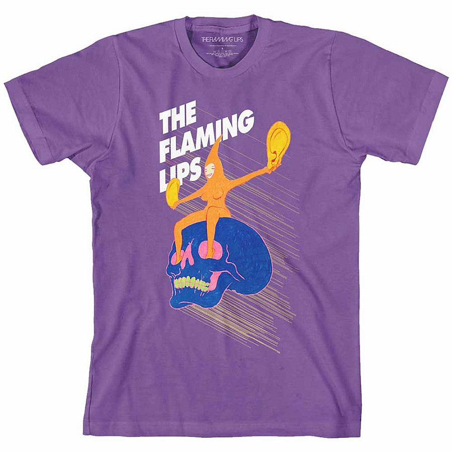 The Flaming Lips tričko, Skull Rider Purple, pánské, velikost M