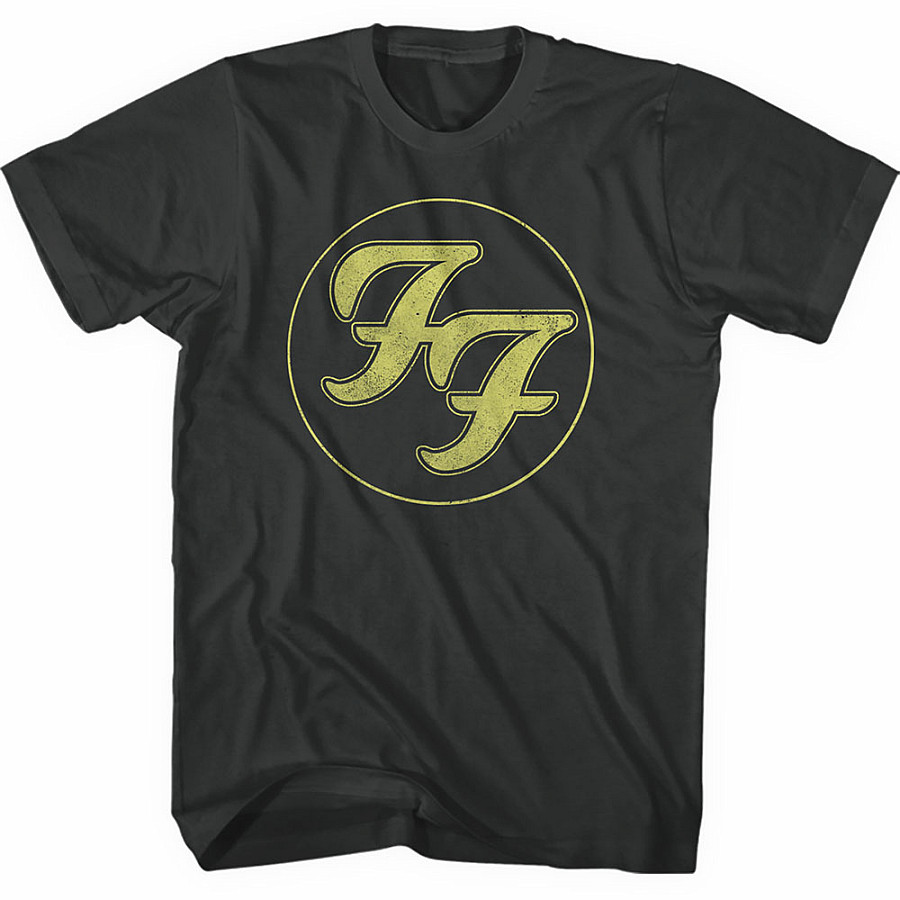 Foo Fighters tričko, Gold FF Logo, pánské, velikost M