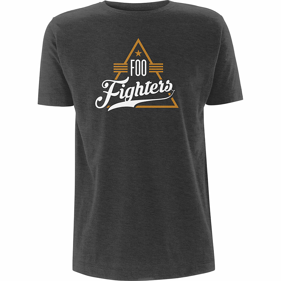 Foo Fighters tričko, Triangle Heather Grey, pánské, velikost M