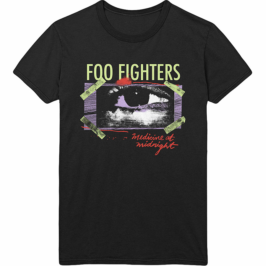 Foo Fighters tričko, Medicine At Midnight Taped Black, pánské, velikost L