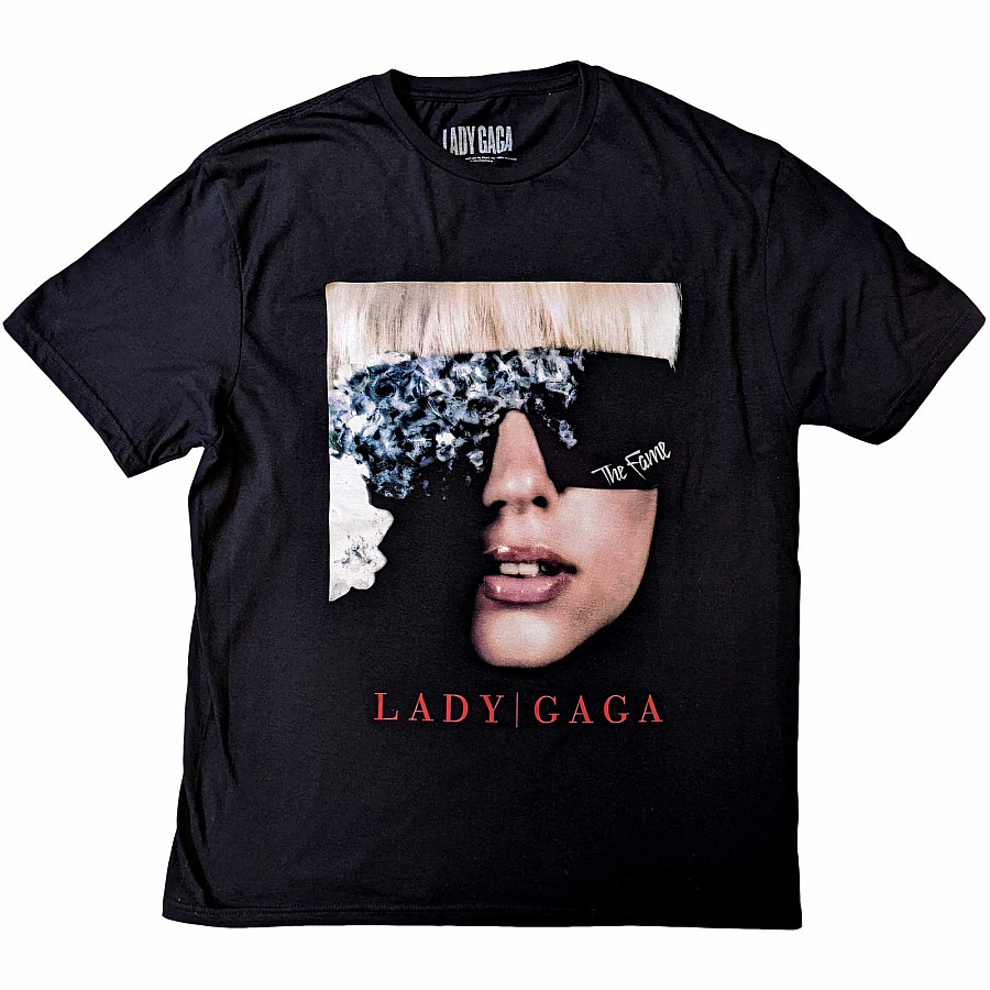 Lady Gaga tričko, The Fame Photo Black, pánské, velikost XXL