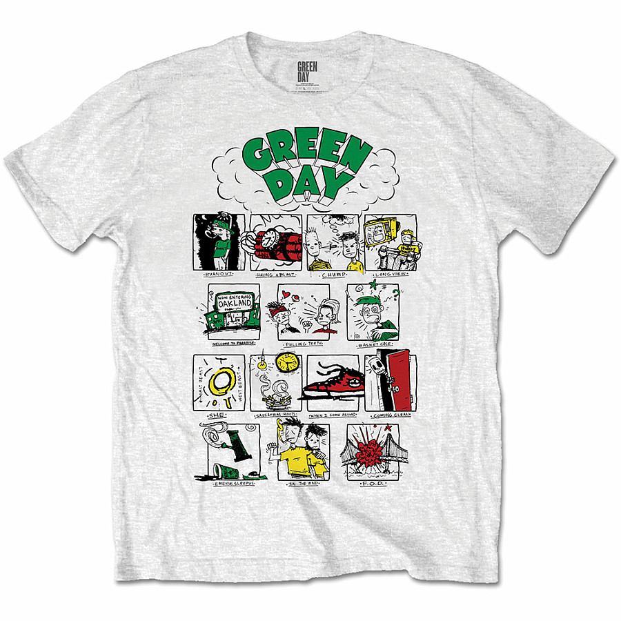 Green Day tričko, Dookie RRHOF, pánské, velikost XL