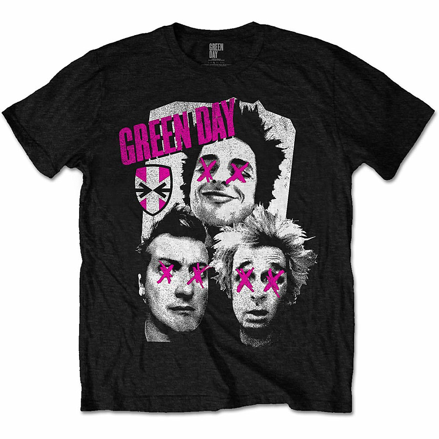 Green Day tričko, Patchwork, pánské, velikost XXL