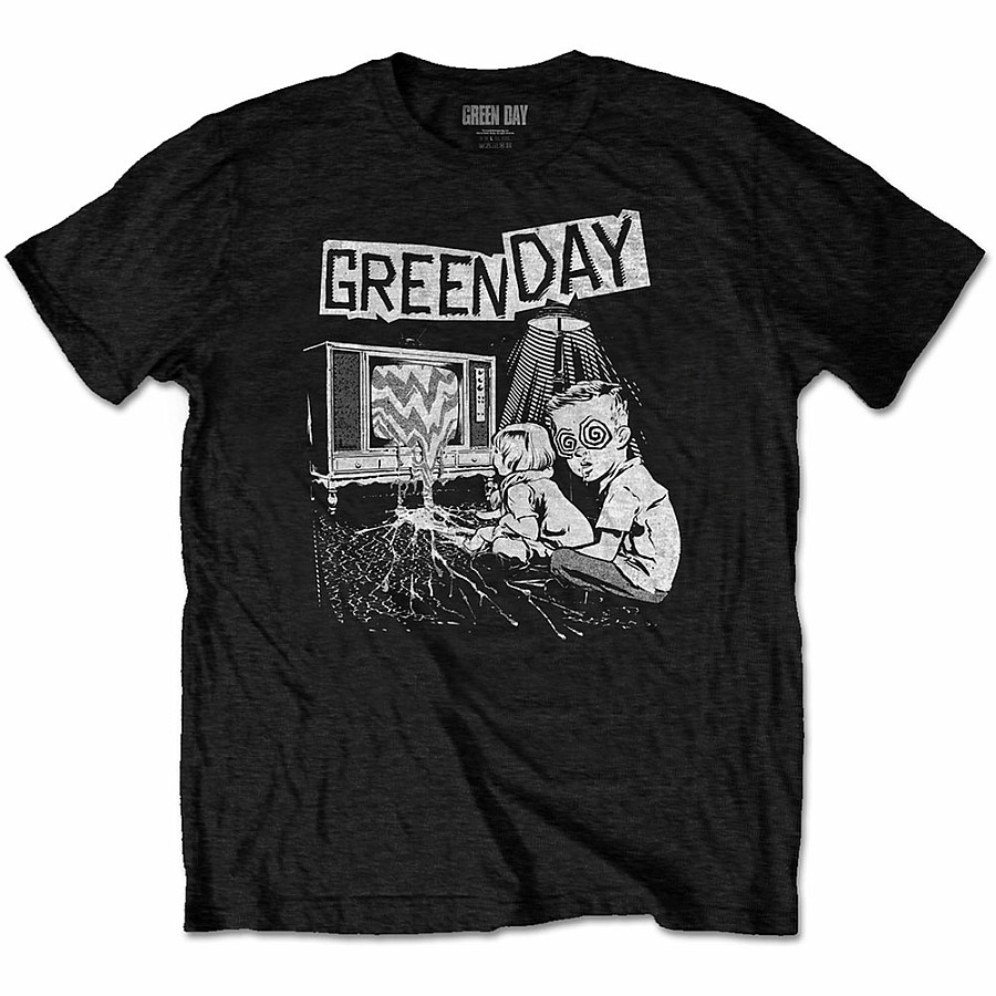Green Day tričko, TV Wasteland Black, pánské, velikost S