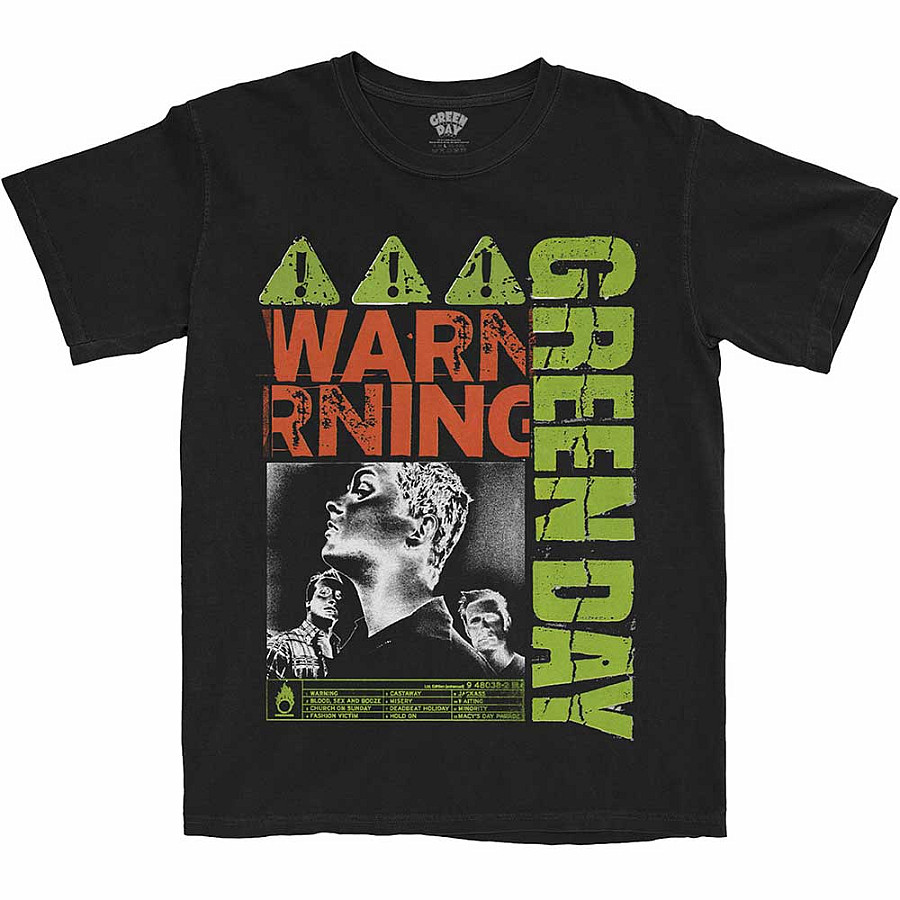 Green Day tričko, Warning Black, pánské, velikost XXL