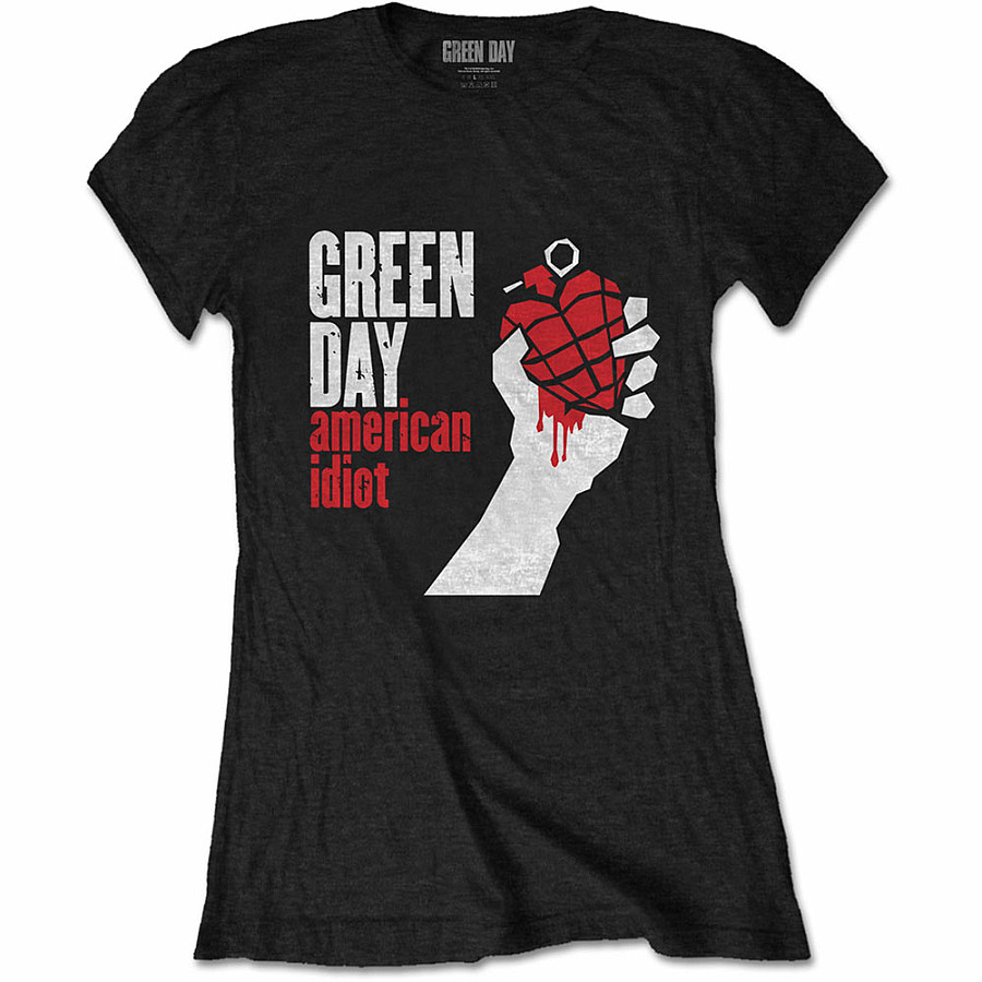 Green Day tričko, American Idiot Girly, dámské, velikost M