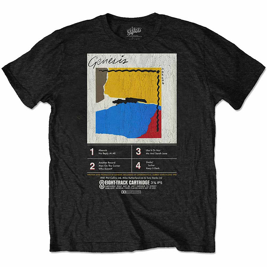 Genesis tričko, ABACAB 8-Track Black, pánské, velikost M