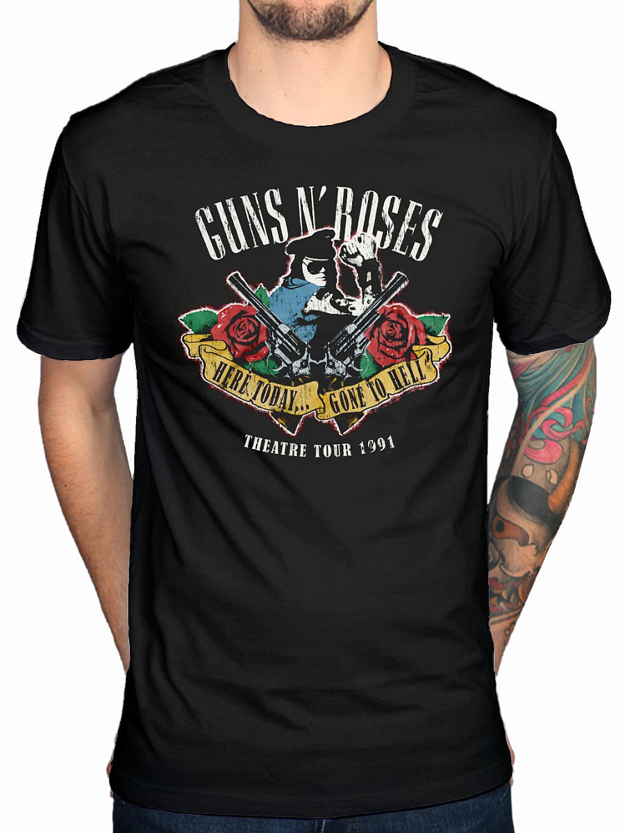 Guns N Roses tričko, Here Today And Gone To Hell, pánské, velikost XL