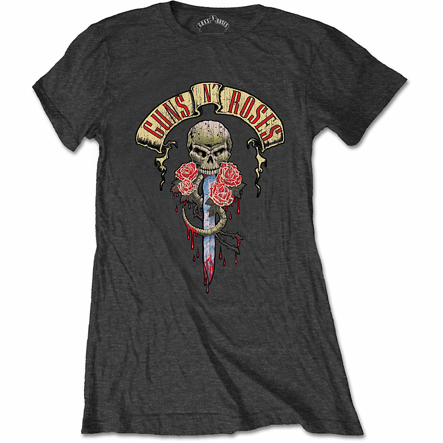 Guns N Roses tričko, Dripping Dagger, dámské, velikost M