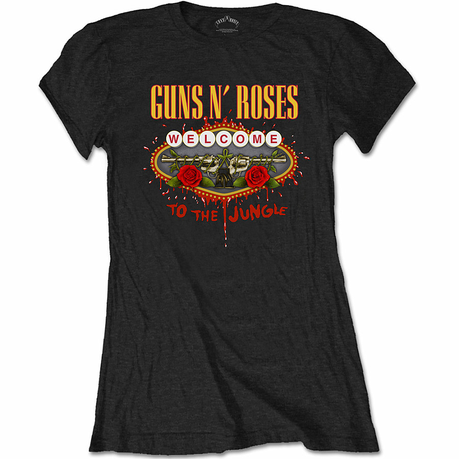 Guns N Roses tričko, Welcome To The Jungle, dámské, velikost S