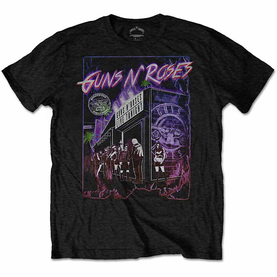 Guns N Roses tričko, Sunset Boulevard, pánské, velikost XL