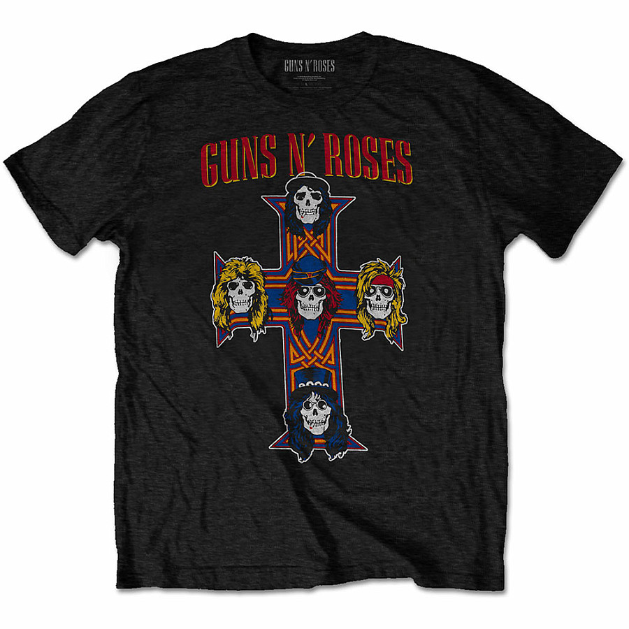 Guns N Roses tričko, Vintage Cross, pánské, velikost M