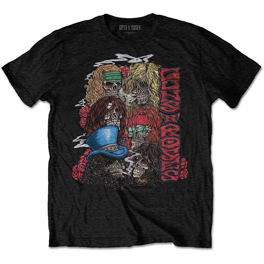 Guns N Roses tričko, Stacked Skulls, pánské, velikost XL