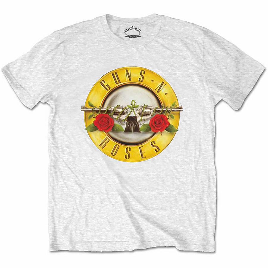 Guns N Roses tričko, Classic Logo White, dětské, velikost XL dětská velikost XL (11-12 let)