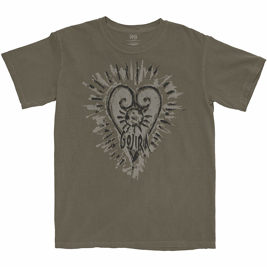 Gojira tričko, Fortitude Heart Grey, pánské, velikost XXL