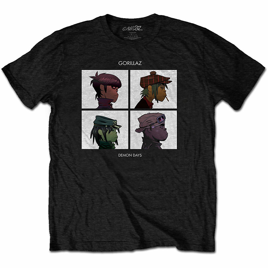 Gorillaz tričko, Demon Days Black, pánské, velikost L