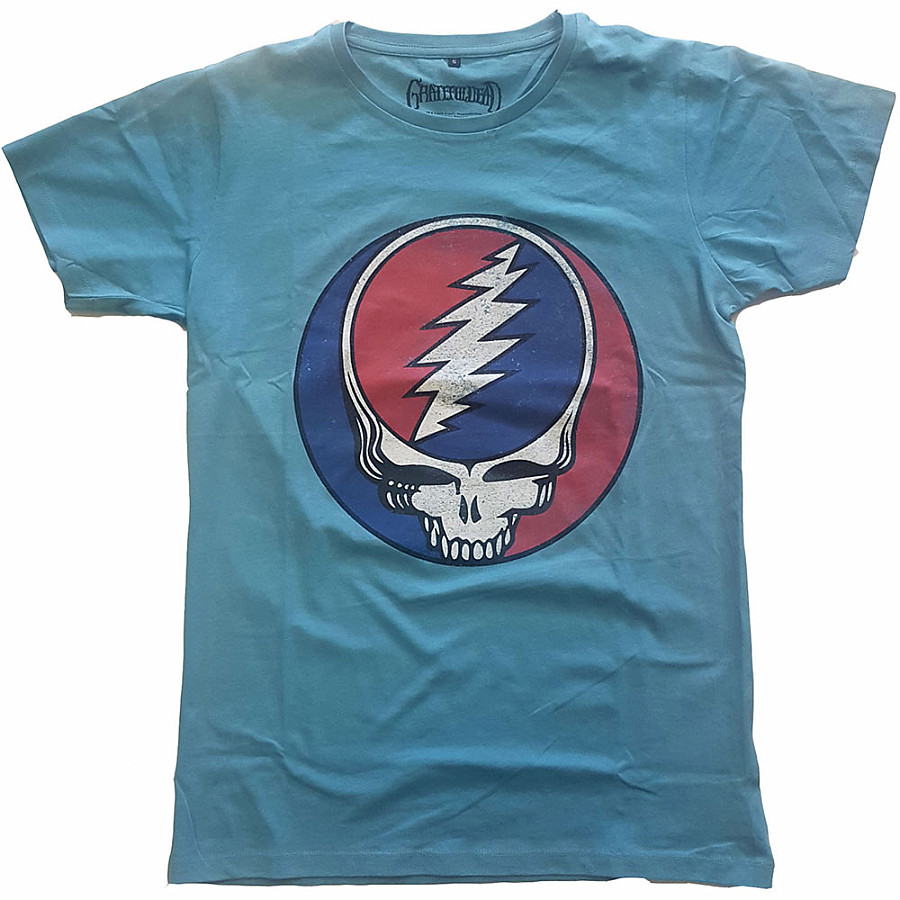 Grateful Dead tričko, Steal Your Face Classic Eco-Tee Blue, pánské, velikost XS