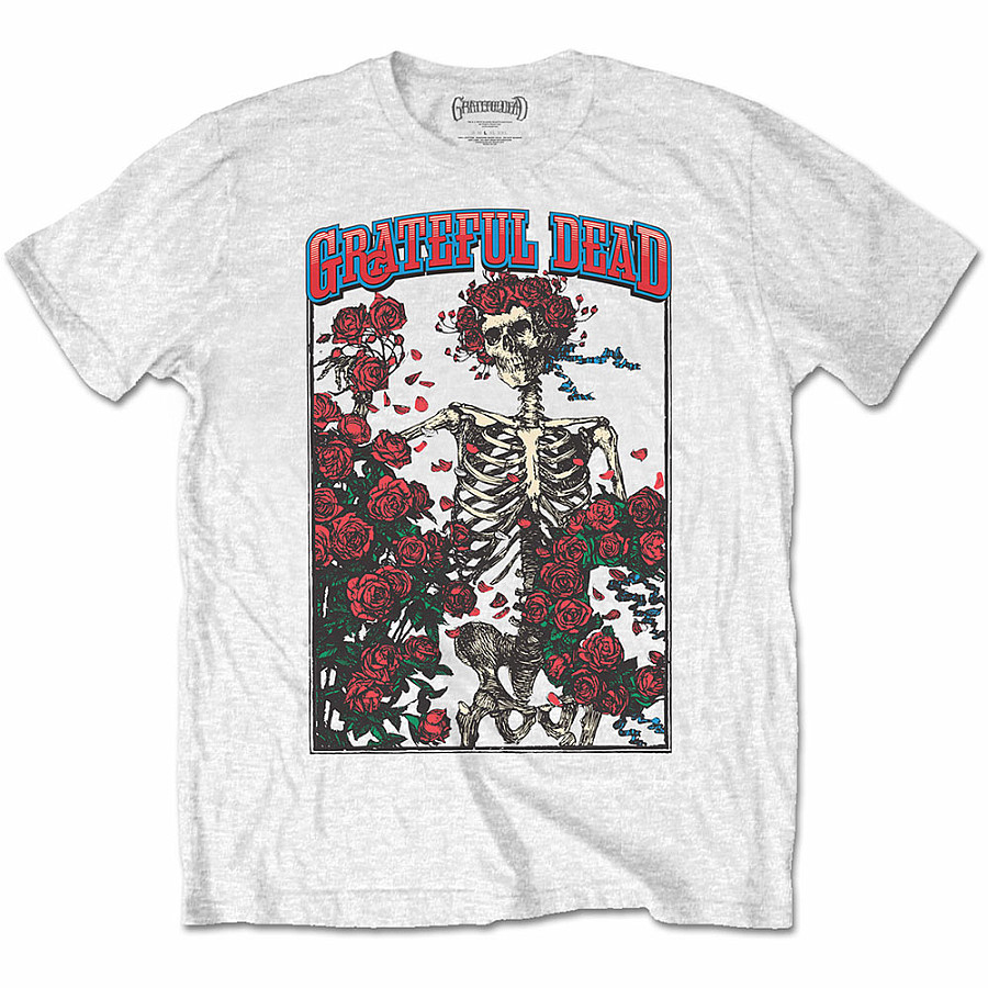 Grateful Dead tričko, Bertha &amp; Logo White, pánské, velikost S