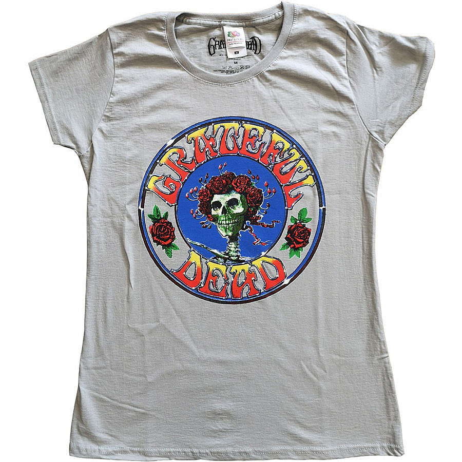Grateful Dead tričko, Bertha Circle Vintage Wash Girly Grey, dámské, velikost S