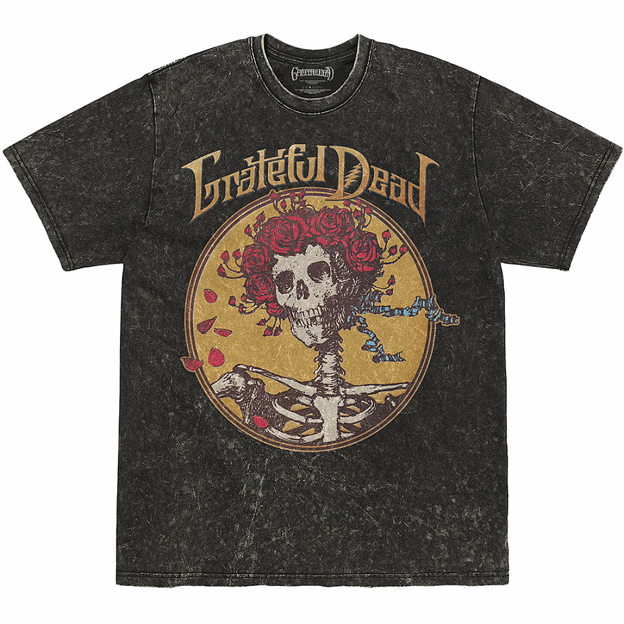 Grateful Dead tričko, Best of Cover Dip-Dye Black, pánské, velikost S