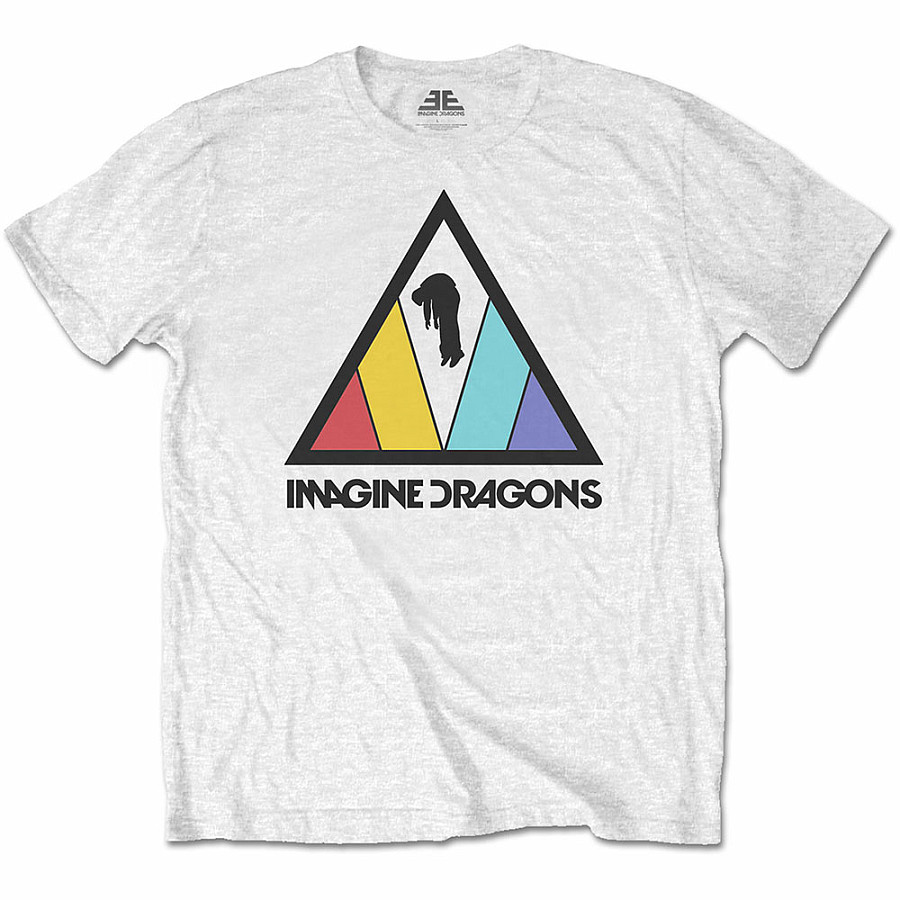 Imagine Dragons tričko, Triangle Logo White, pánské, velikost XL