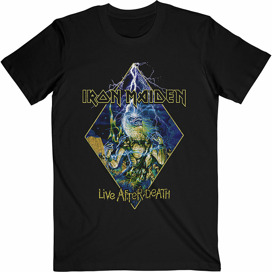 Iron Maiden tričko, Live After Death Diamond Black, pánské, velikost XXL