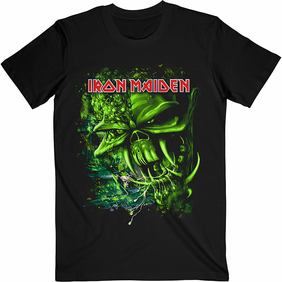 Iron Maiden tričko, Final Frontier Green Black, pánské, velikost XL
