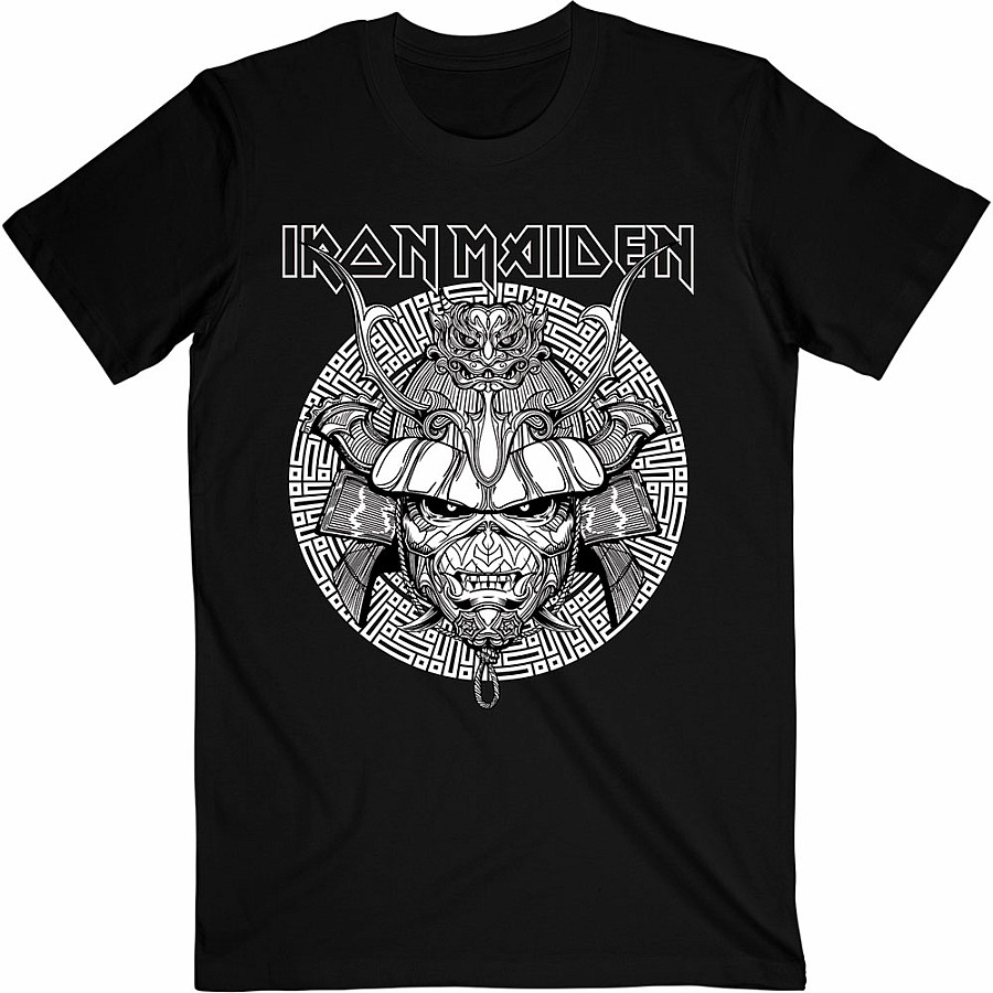 Iron Maiden tričko, Senjutsu Samurai Graphic White Black, pánské, velikost S