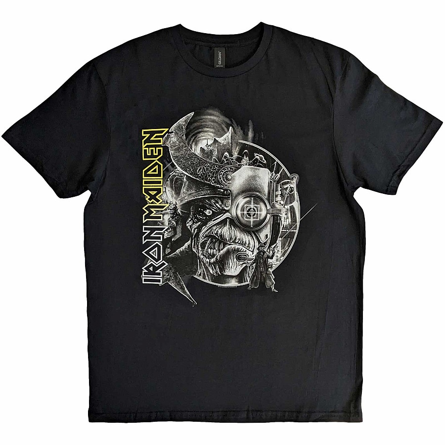 Iron Maiden tričko, The Future Past Tour &#039;23 Greyscale Black, pánské, velikost M